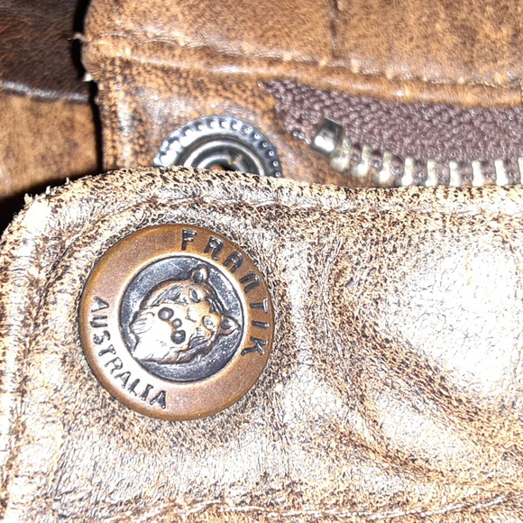 Vintage brown genuine leather pants - Picture 9 of 11